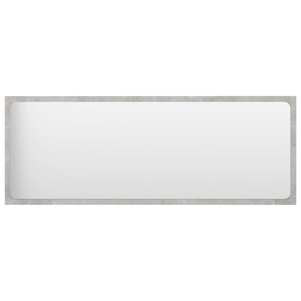 vidaXL vannitoa peeglikapp, betoonhall, 100x1,5x37 cm, puitlaastplaat