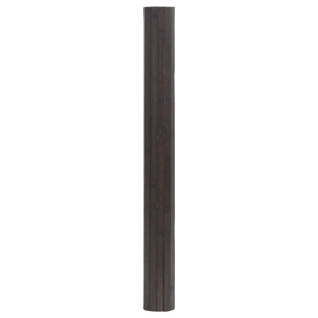 vidaXL vaip, ristkülikukujuline, tumepruun, 70 x 300 cm, bambus