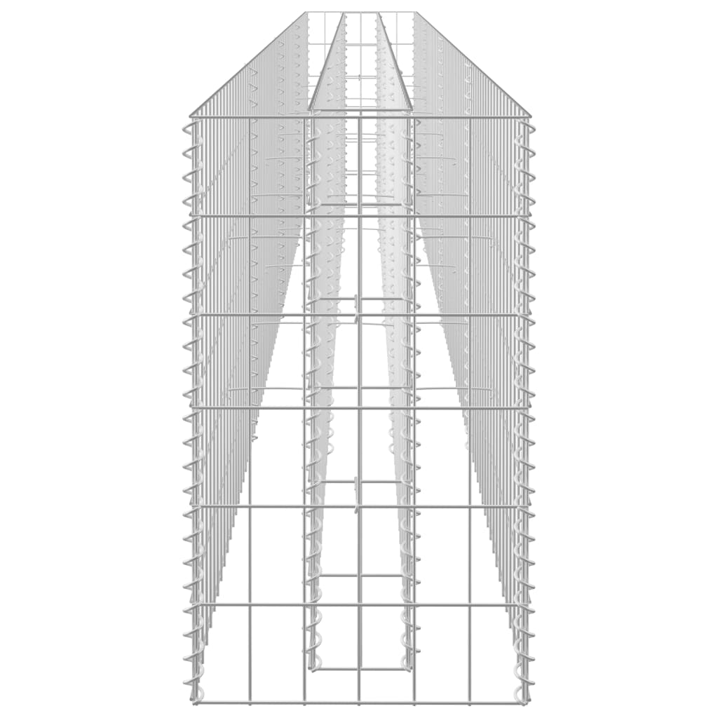 vidaXL gabioon-taimelava, tsingitud teras, 360 x 30 x 60 cm