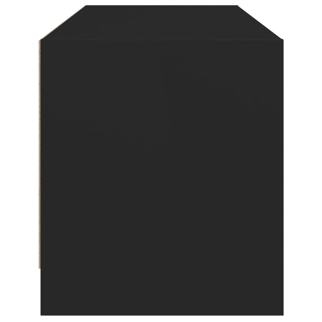 vidaXL klaasustega telerikapp, must, 102 x 37 x 42 cm