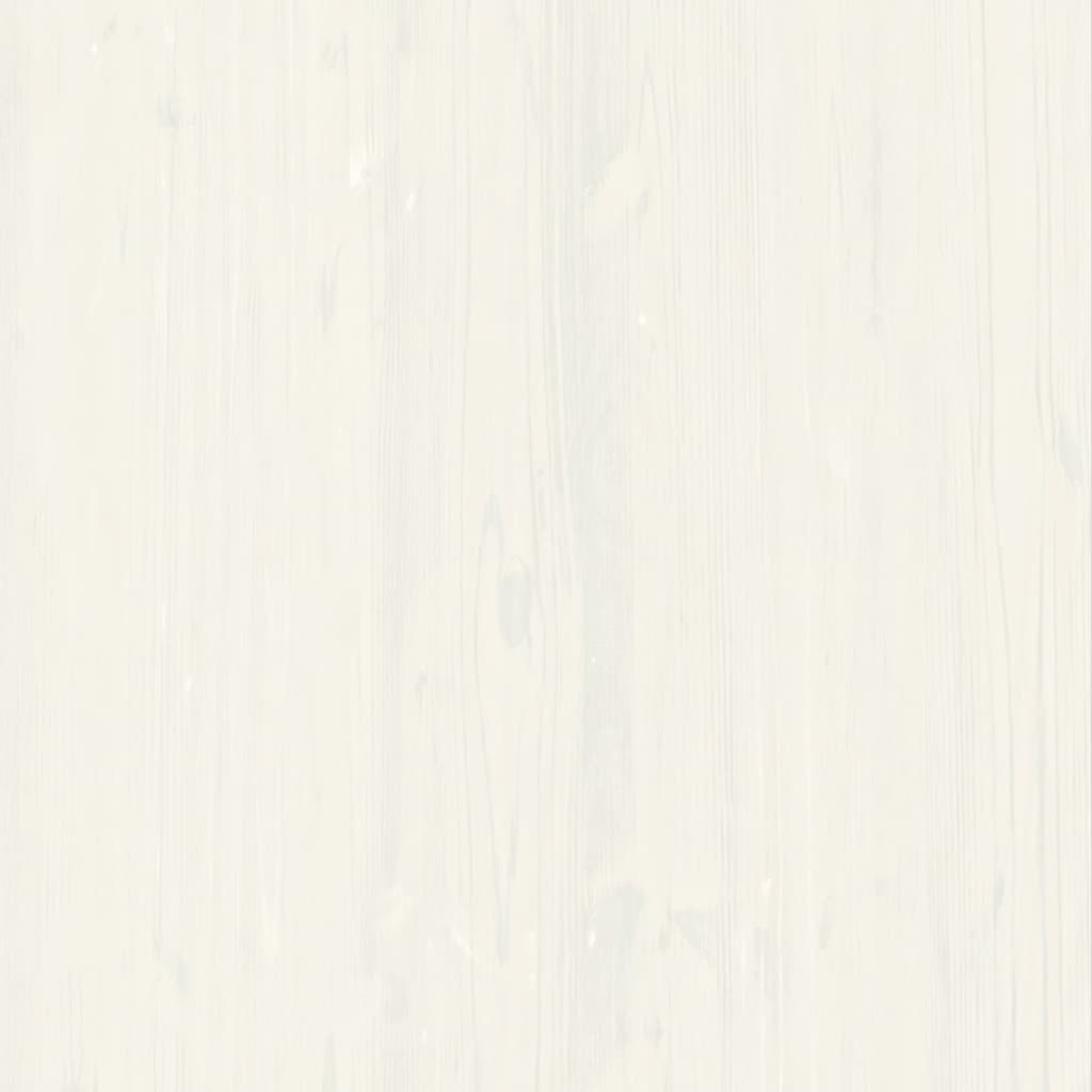 vidaXL raamatukapp "VIGO", valge, 85 x 35 x 170 cm, männipuit