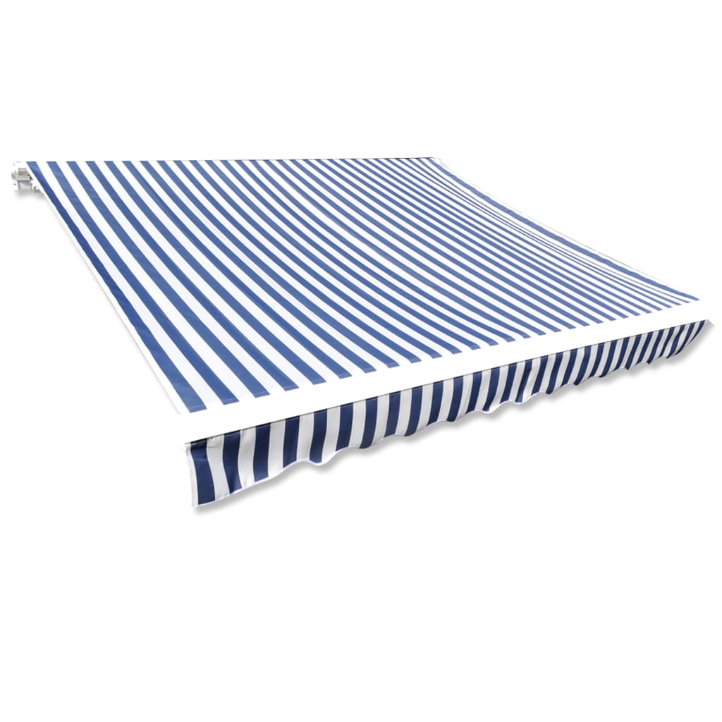 vidaXL varikatuse riie sinine ja valge 6 x 3 m (ilma raamita)