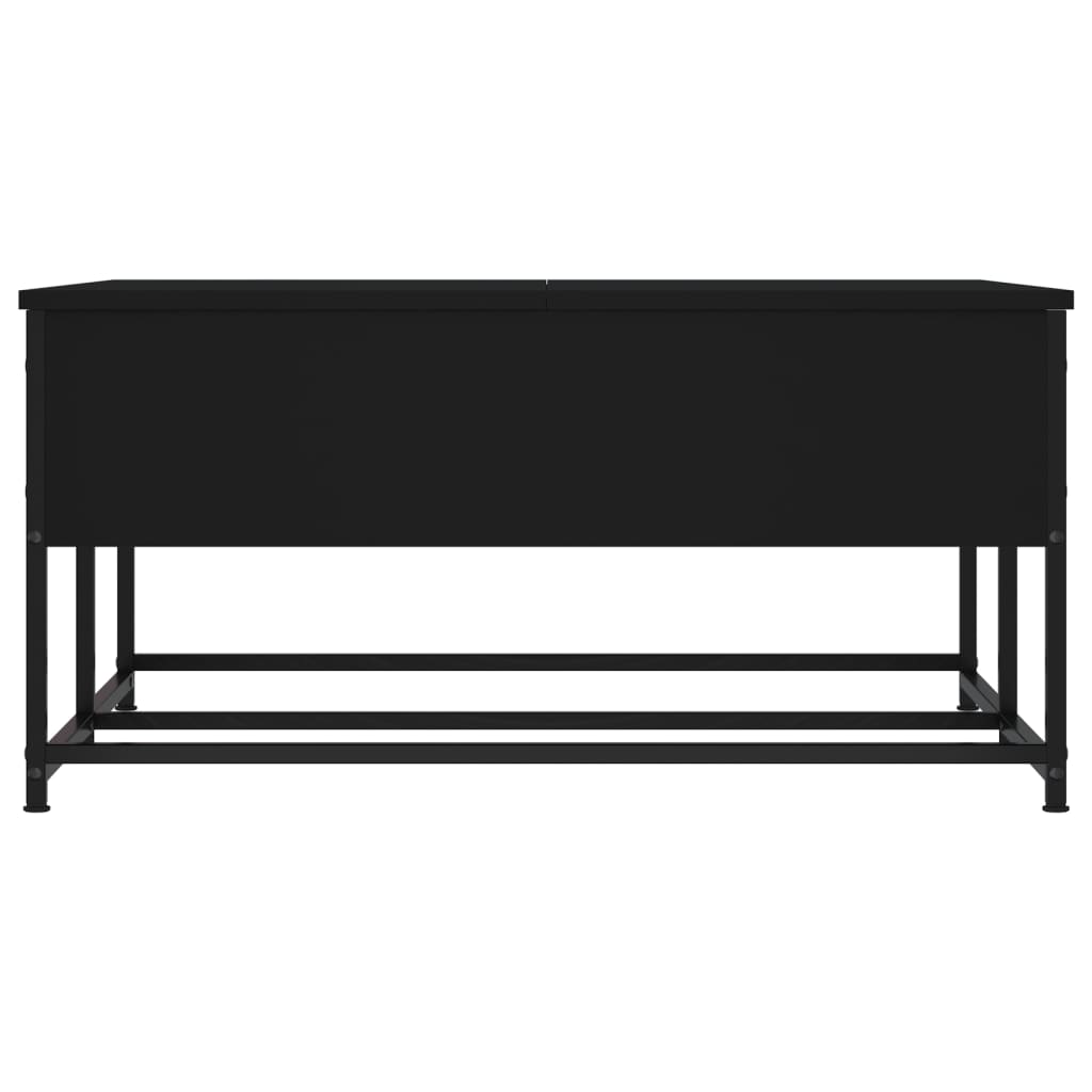 vidaXL kohvilaud, must, 80 x 80 x 40 cm, tehispuit