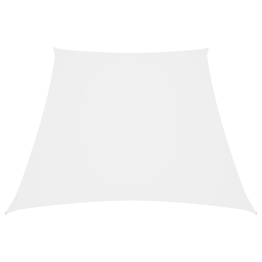 vidaXL oxford-kangast päikesepuri, trapets, 4/5 x 4 m, valge