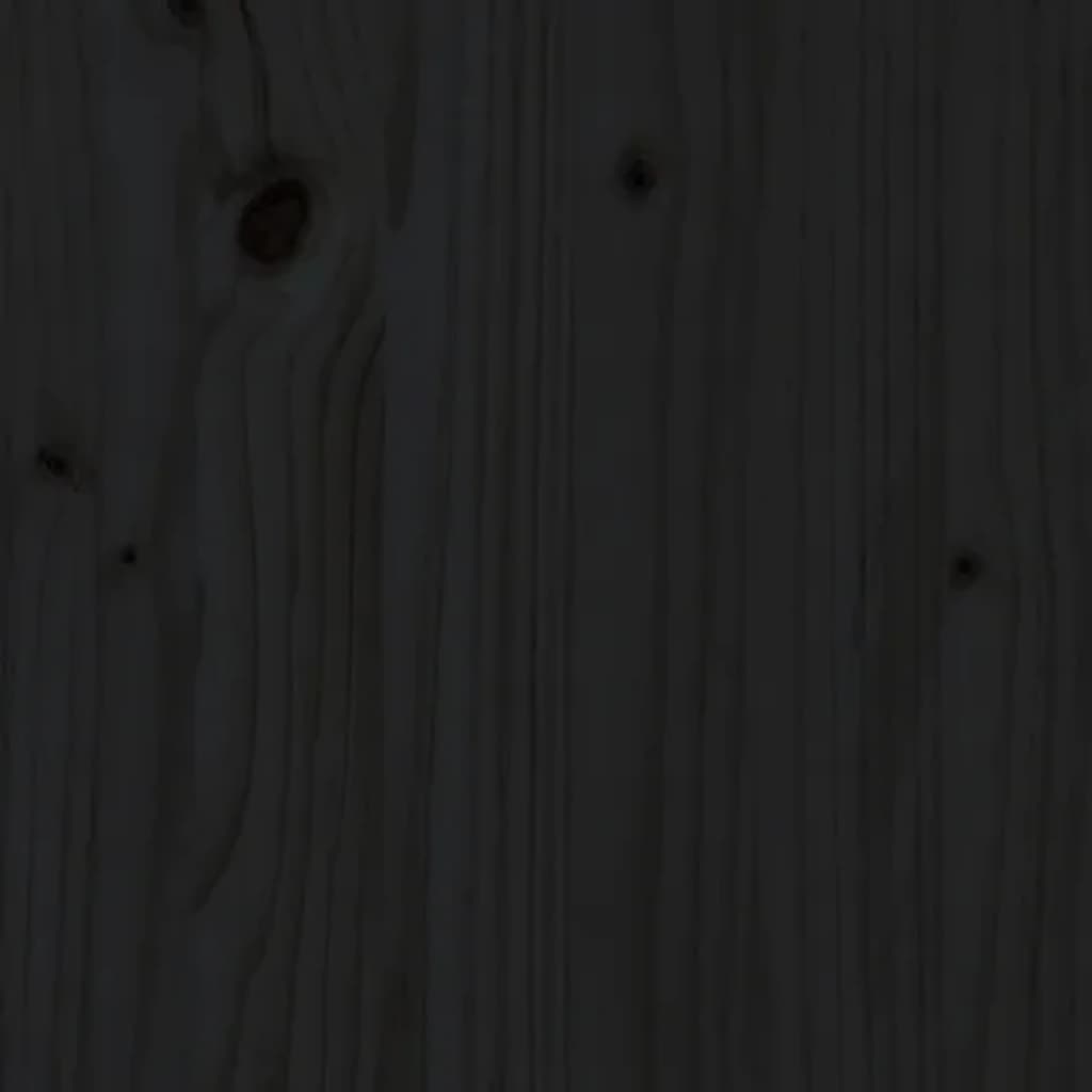 vidaXL raamaturiiul/ruumijagaja, must, 60 x 35 x 91 cm, männipuit