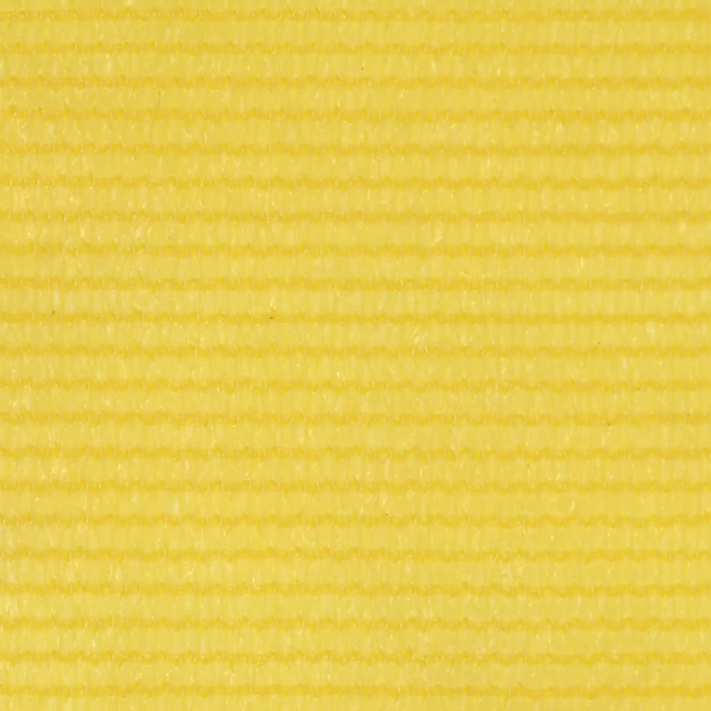 vidaXL rõdusirm, kollane, 75 x 600 cm, HDPE