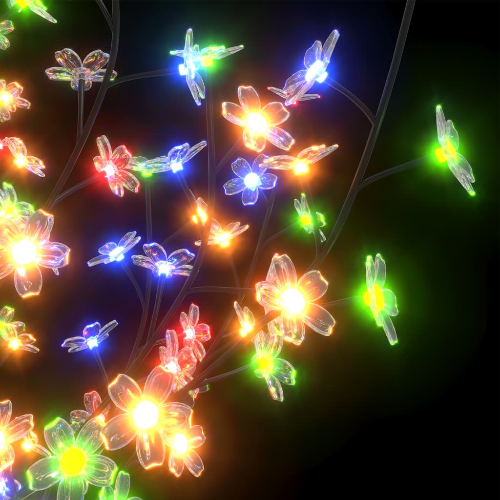 vidaXL jõulupuu 1200 LEDi, värviline valgus, kirsiõied 400 cm