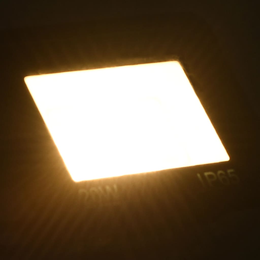 vidaXL LED prožektor, 20 W, soe valge