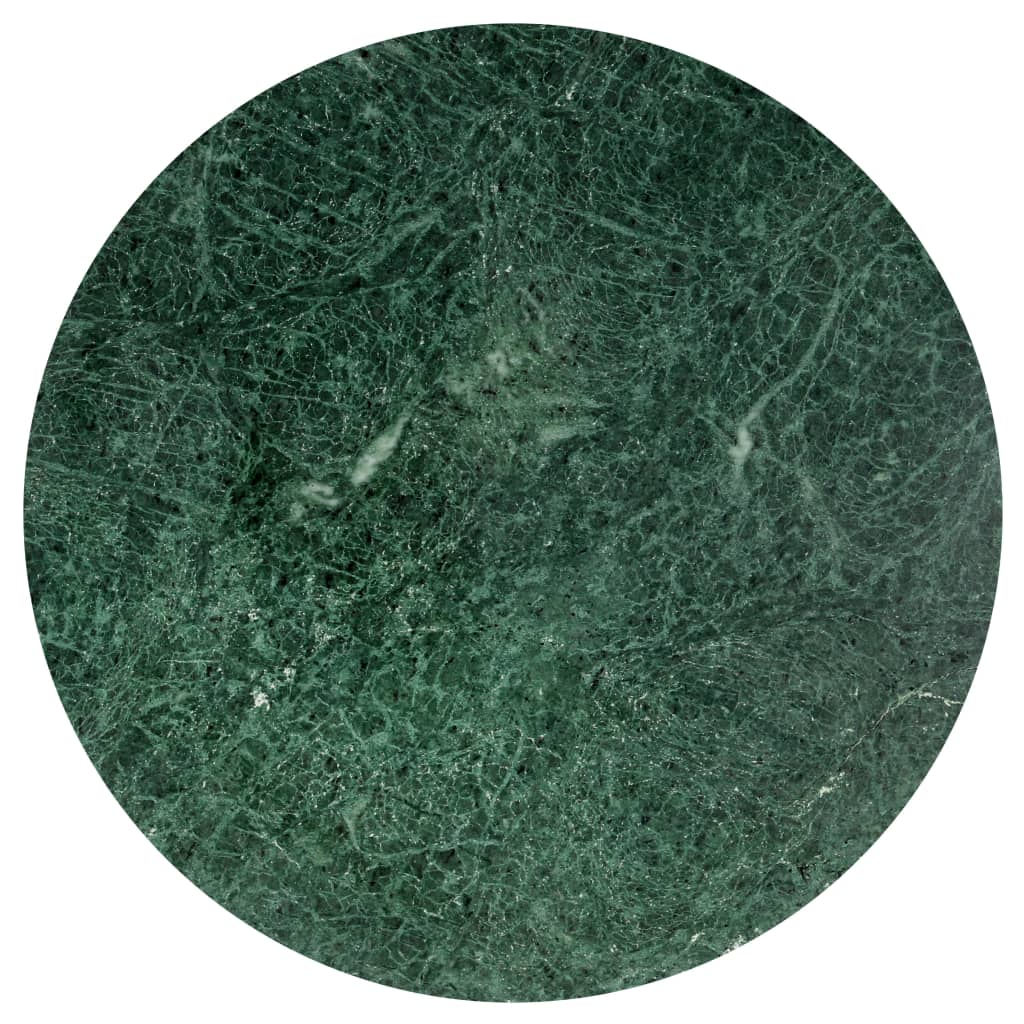 vidaXL kohvilaud, roheline 60x60x35 cm, kivi marmori tekstuuriga
