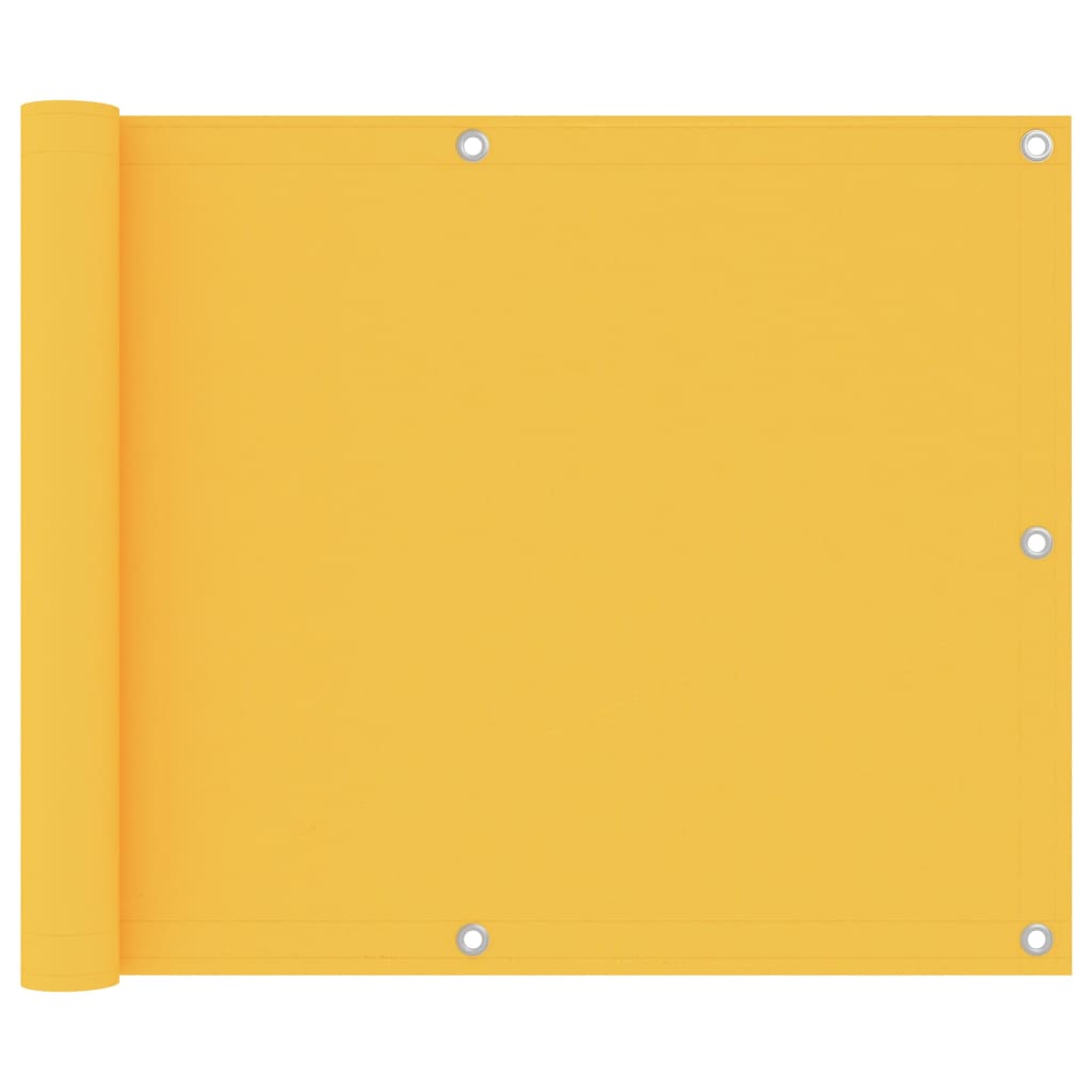 vidaXL rõdusirm, kollane, 75 x 300 cm, oxford-kangas