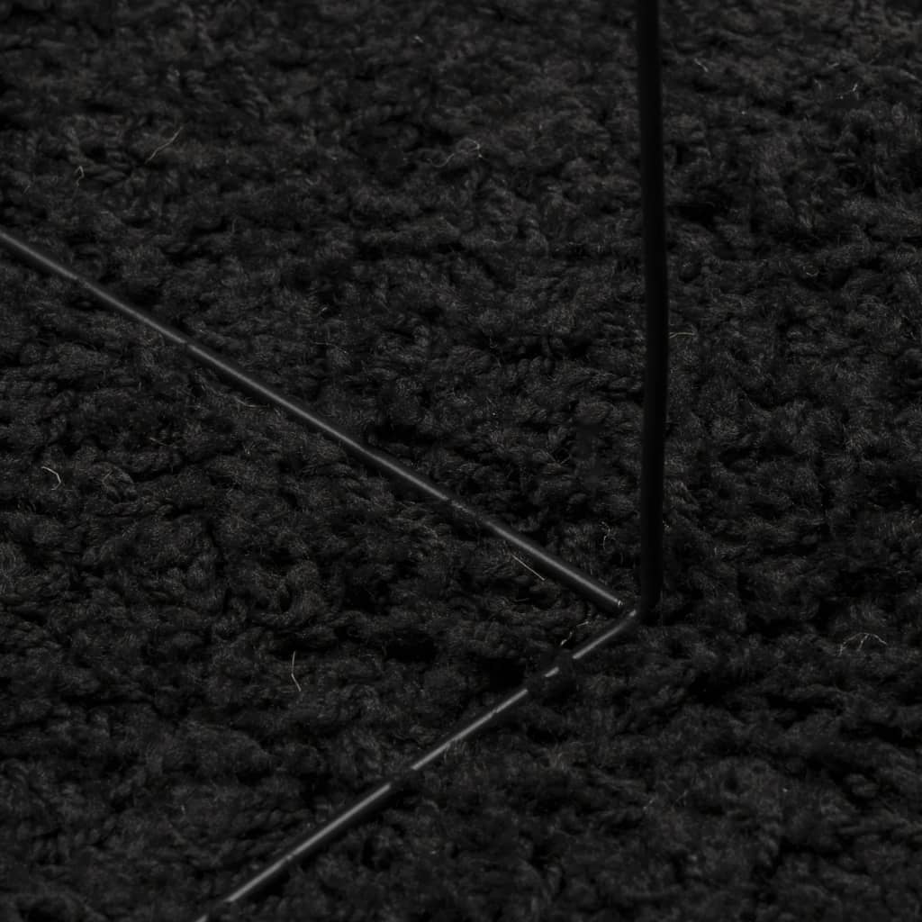 vidaXL kõrge narmaga Shaggy vaip, must, 60x110 cm
