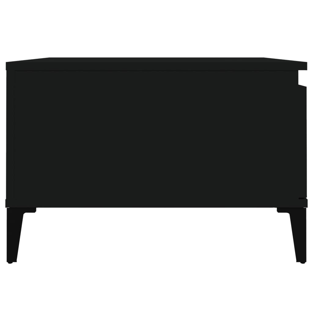 vidaXL kohvilaud, must, 55 x 55 x 36,5 cm, tehispuit