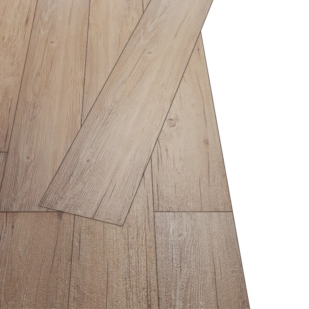 vidaXL iseliimuvad PVC-põrandaplaadid 2,51 m², 2 mm, pruun tamm