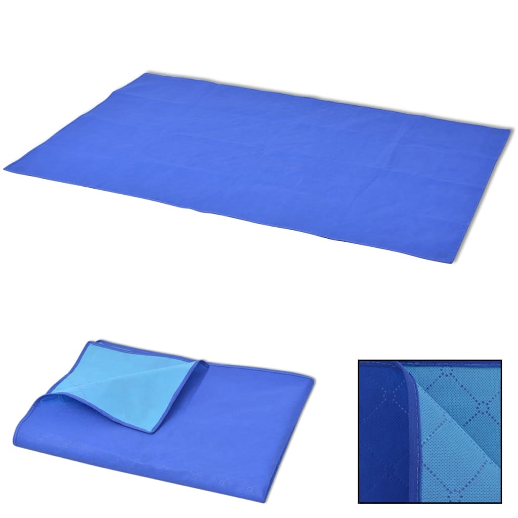 vidaXL piknikulina sinine ja helesinine 100 x 150 cm