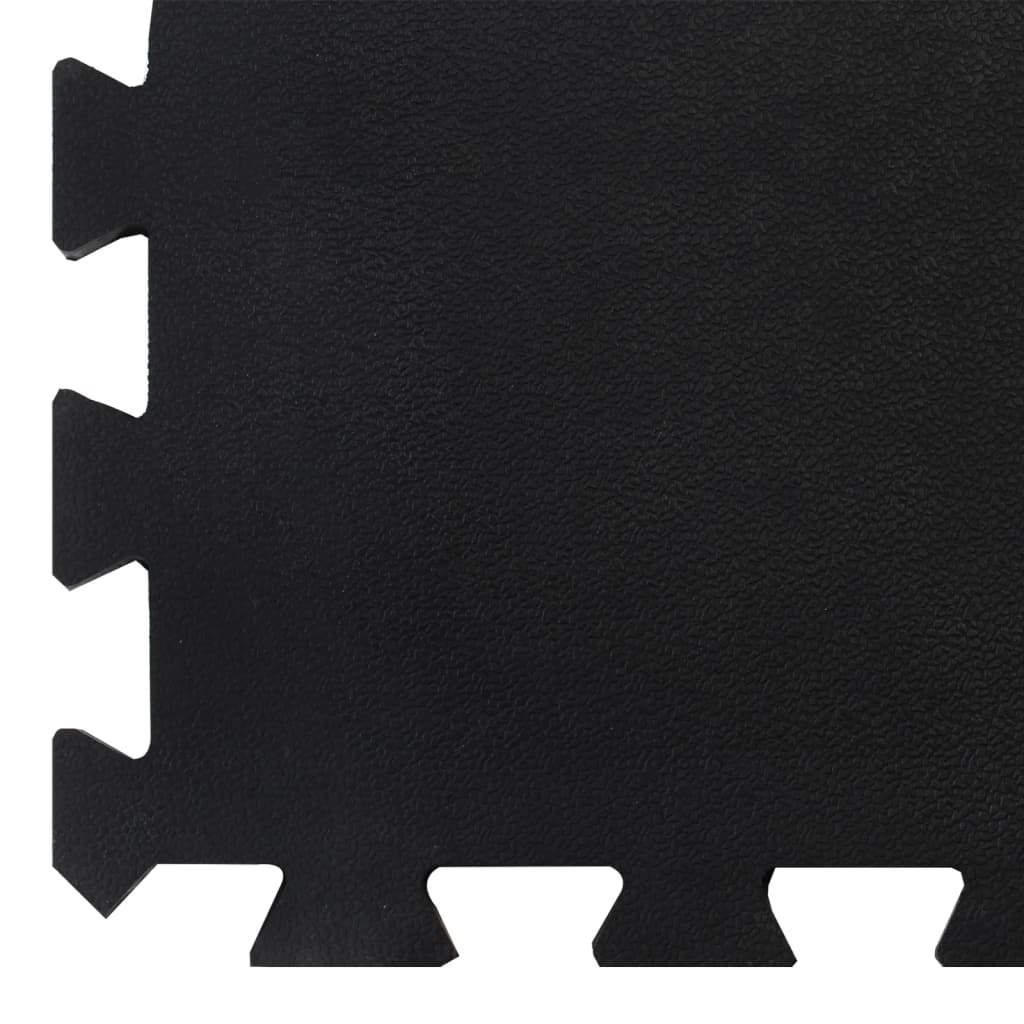 vidaXL kummist põrandamatt, must, 12 mm, 100x100 cm