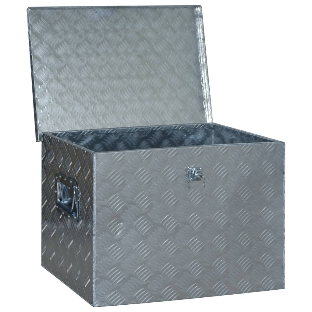 vidaXL alumiiniumist kast 610 x 430 x 455 mm, hõbedane