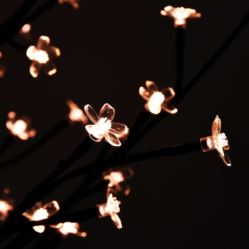 vidaXL kirsiõitega LED-puu, soe valge, 84 LEDi, 120 cm