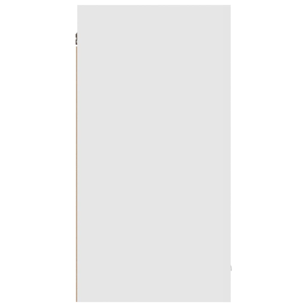 vidaXL seinakapp, kõrgläikega valge, 80 x 31 x 60 cm, puitlaastplaat