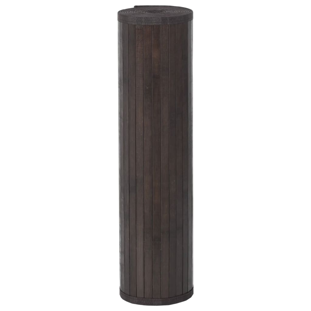 vidaXL vaip, ristkülikukujuline, tumepruun, 80 x 300 cm, bambus