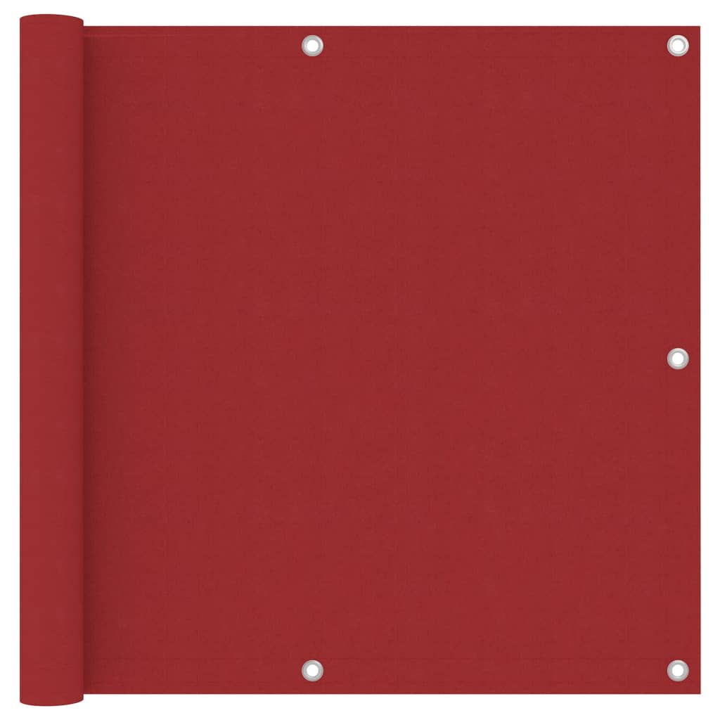 vidaXL rõdusirm, punane, 90 x 500 cm, oxford-kangas